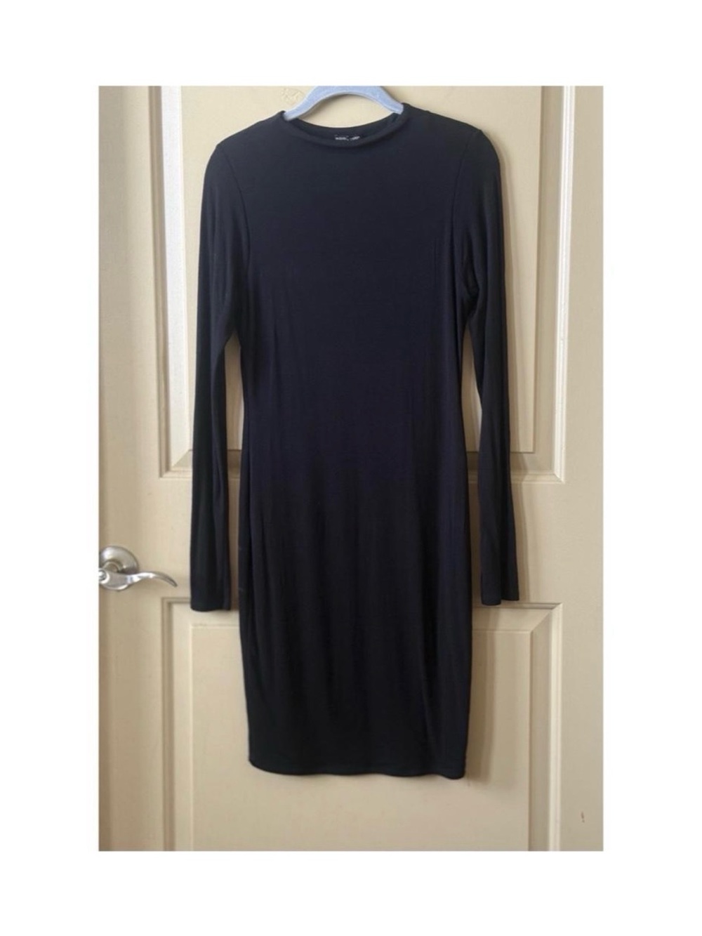 Naked wardrobe long sleeve minidress
